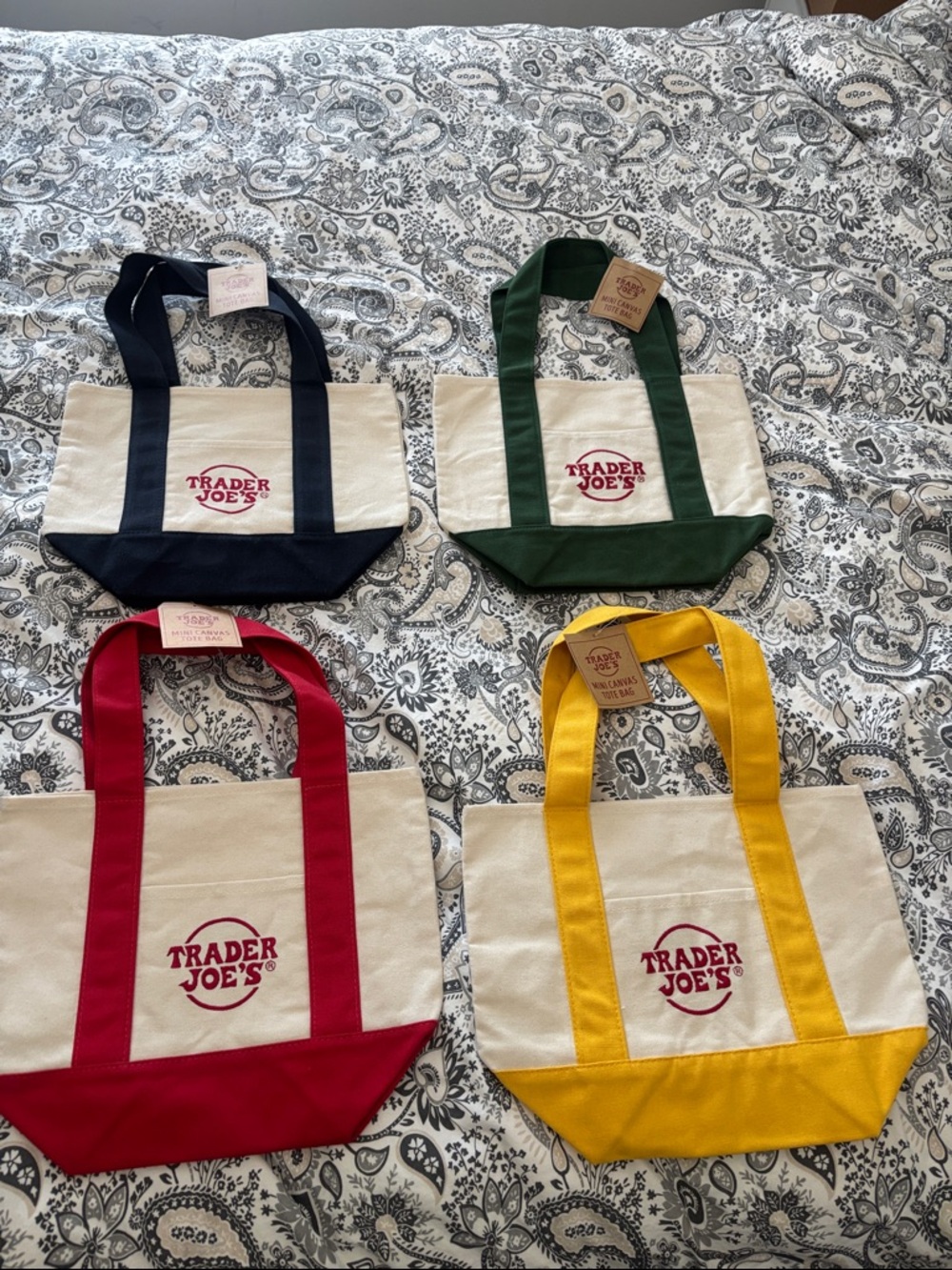Trader Joe's Canvas Tote Bag - Multiple Color Options